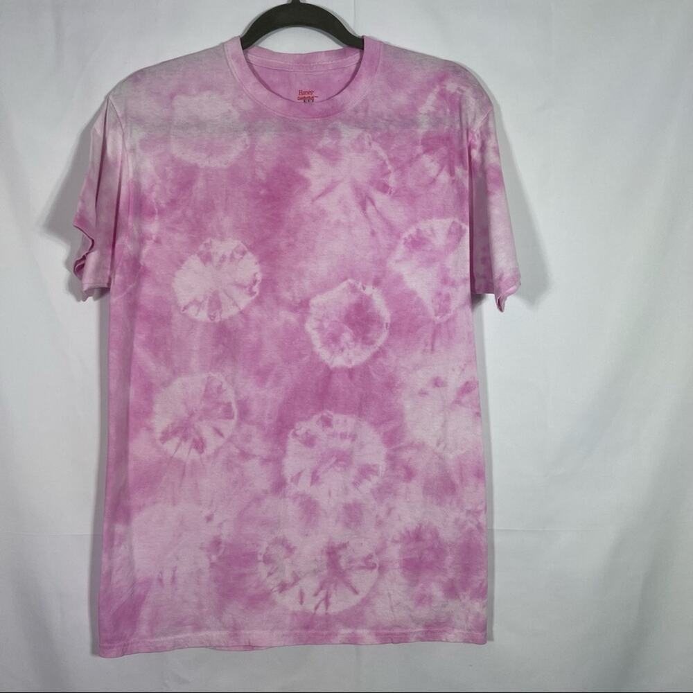 Hanes, Pink Tie-dyed T-Shirt, Size Medium. Excellent condition!